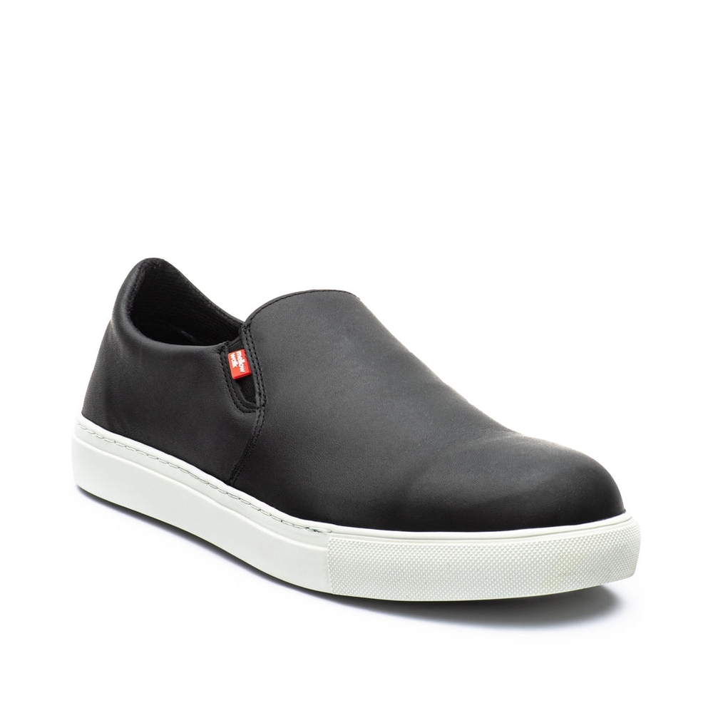 Mellow Walk Women's Black Slip-On Shoes